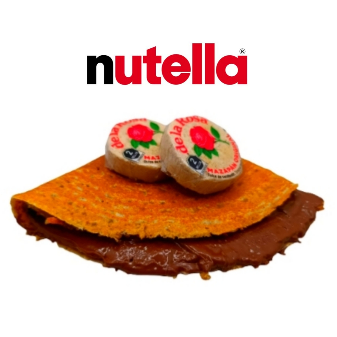 Crepa de NUTELLA + Topping Mediana