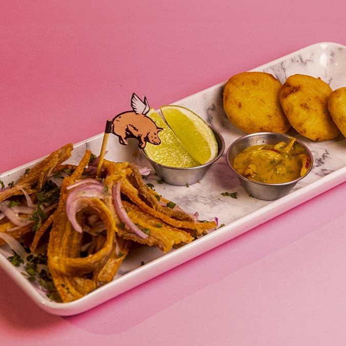 Ceviche de Chicharrón Pigasus