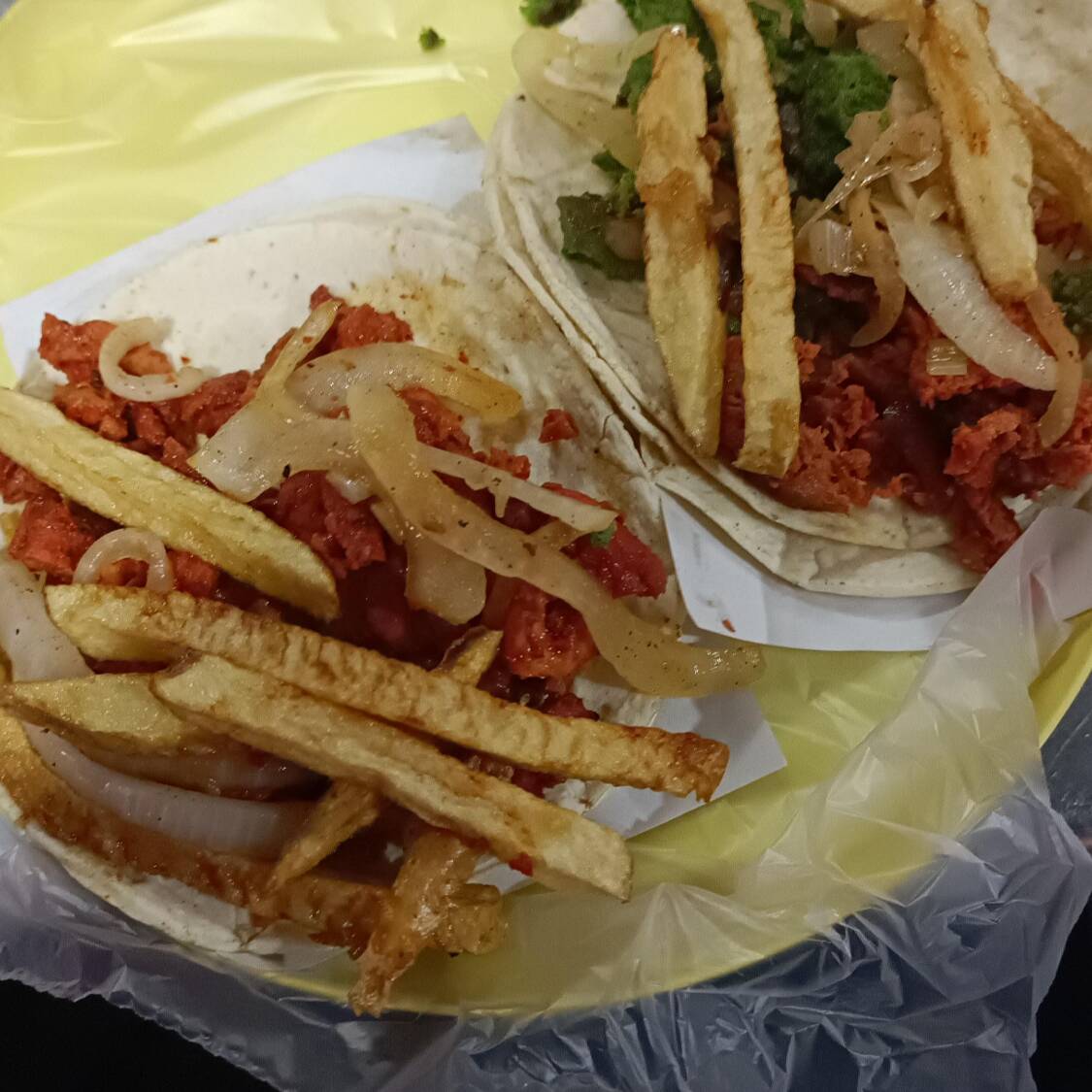 tacos de cecina adobada
