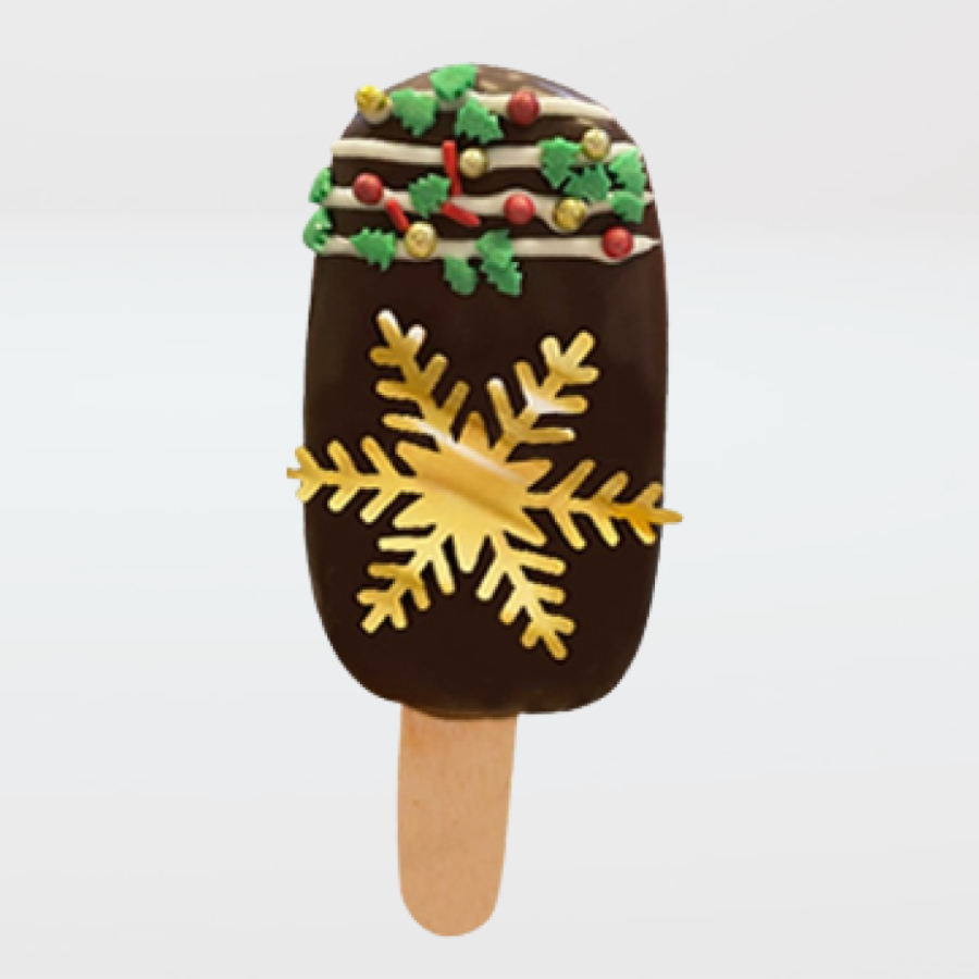 Paleta navideña copo de nieve