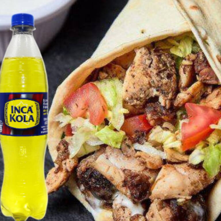 Shawarma Mixto + Inca Kola o Coca 500 ml.