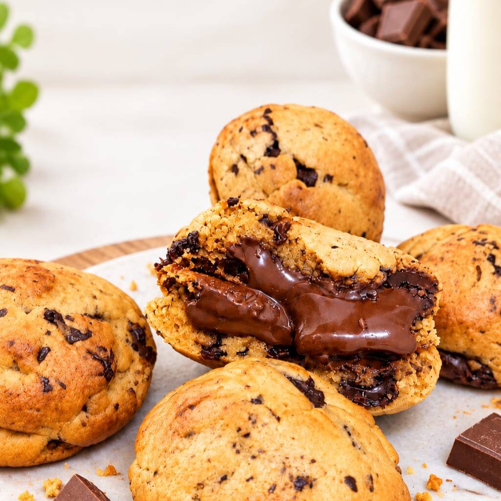 Um Cookie diferenciado, Recheado com Nutella, simplesmente maravilhoso.