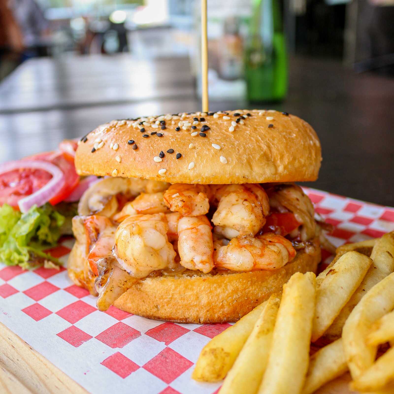 Hamburguesa de Camarón