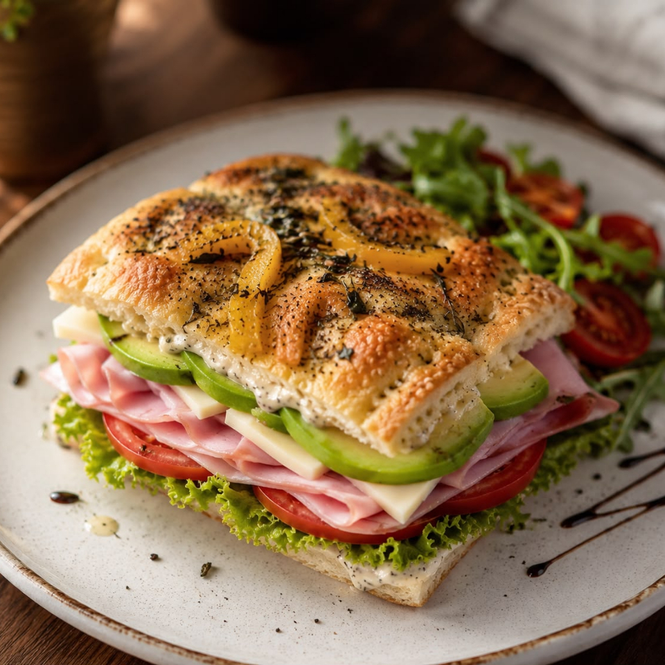 FOCACCIA JAMON DE PAVO