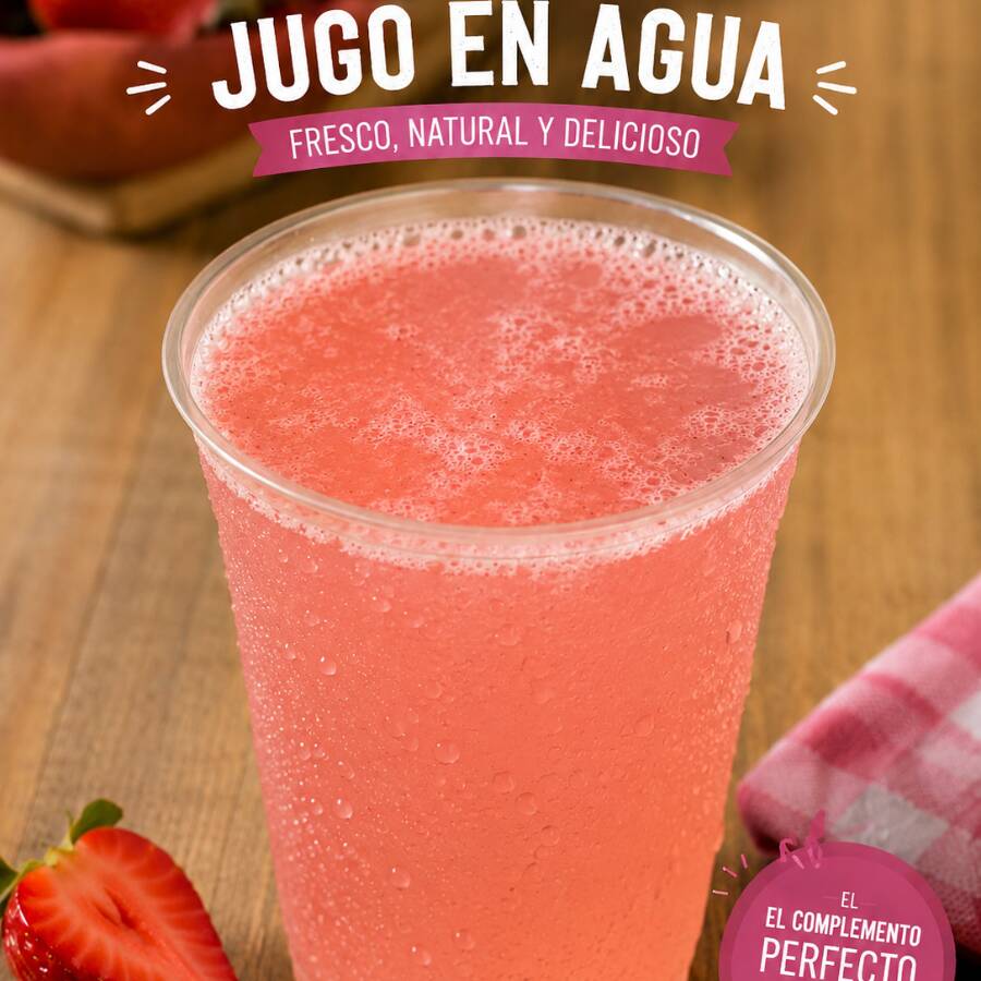 Jugos en Agua.