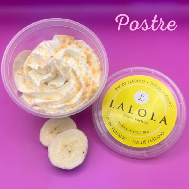 POSTRE PLATANO