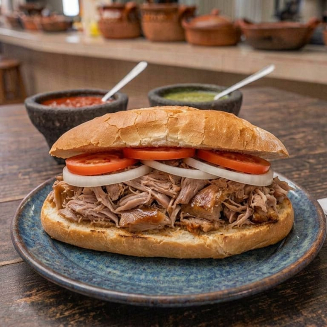 Lonche de Carnitas (solo Pago en Efectivo)
