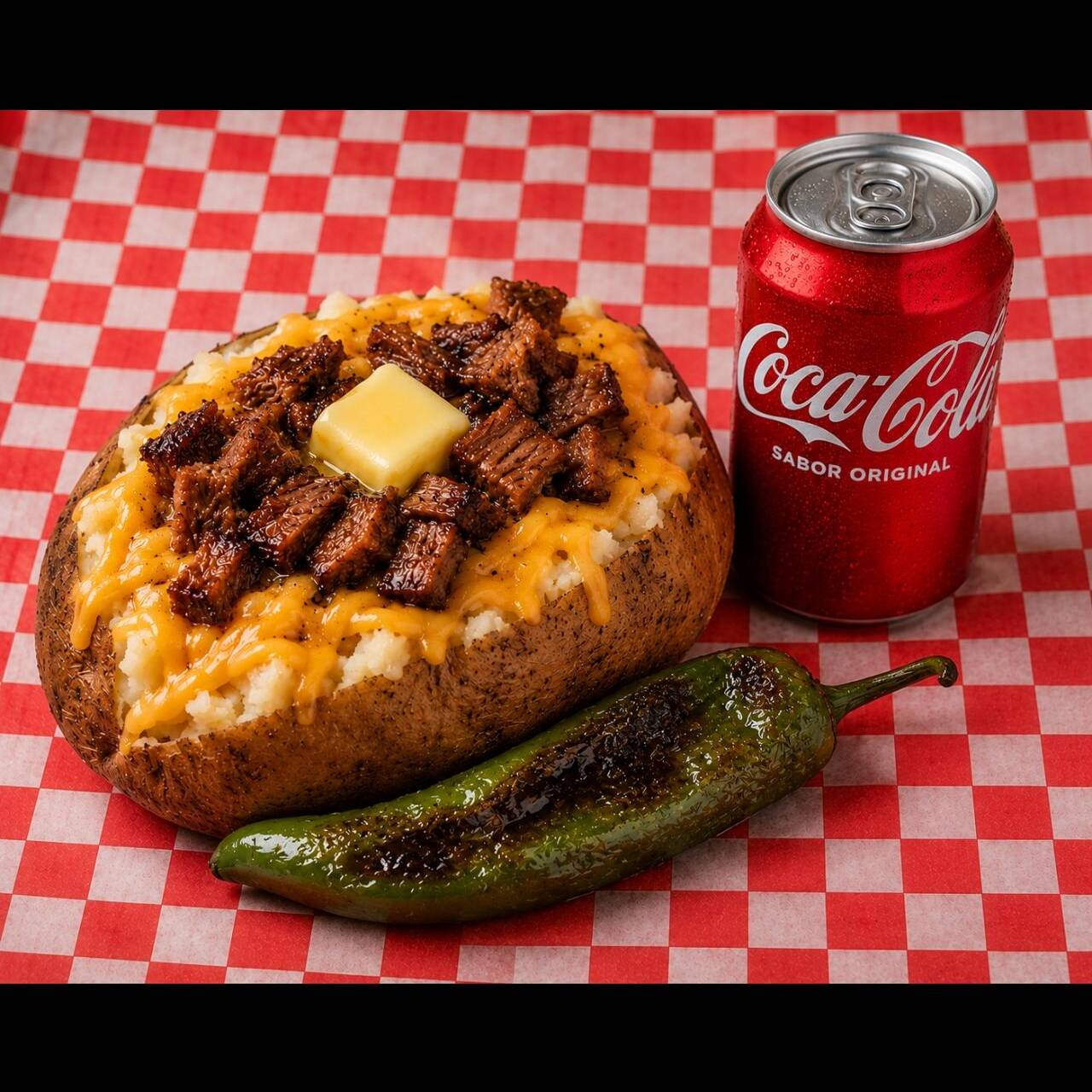 Papa con carne