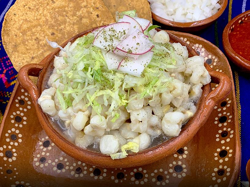 Pozole Grande + Quesadillas
