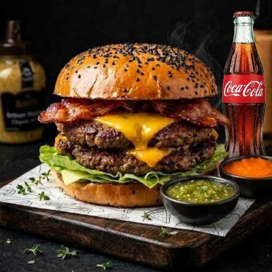 Doble Carne + Coca Cola 400 Ml