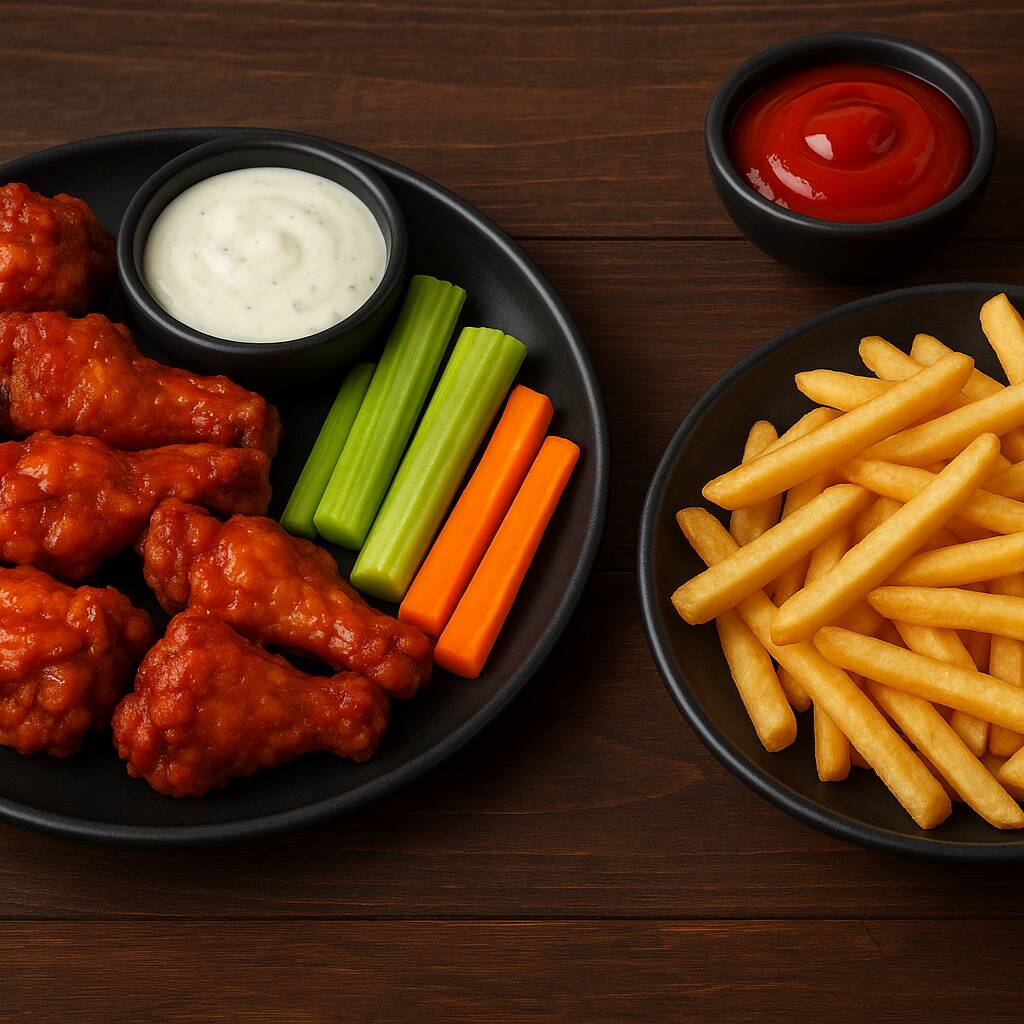 Combo: 500gr Alas + Papas a la Francesa