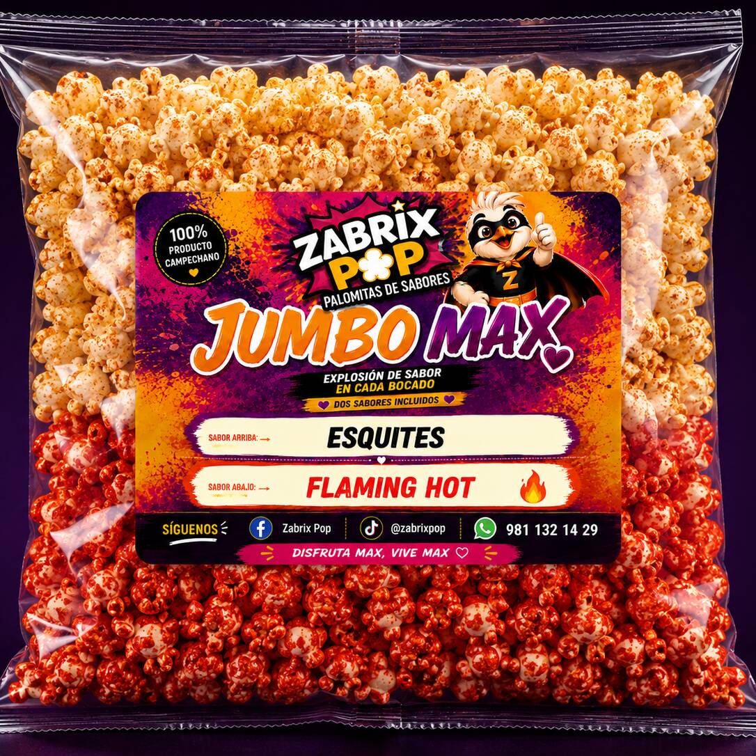 🍿 JUMBO MAX — 2 SABORES