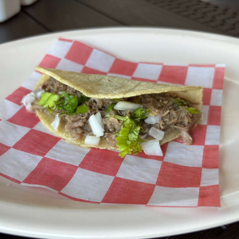 Taco Maíz Barbacoa de Res