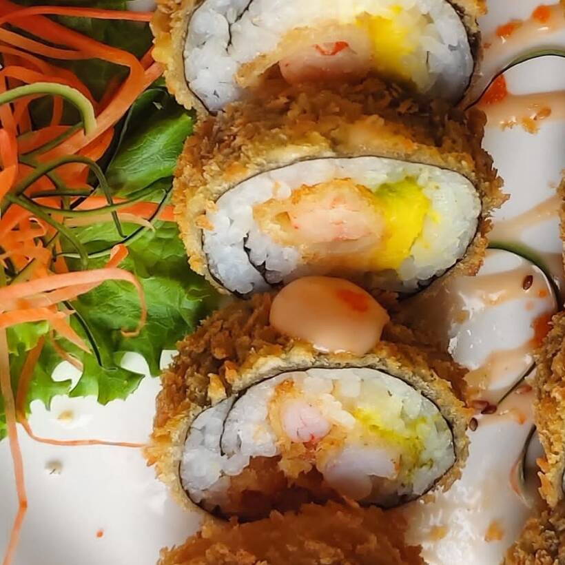 Camaron tempura+ bebida