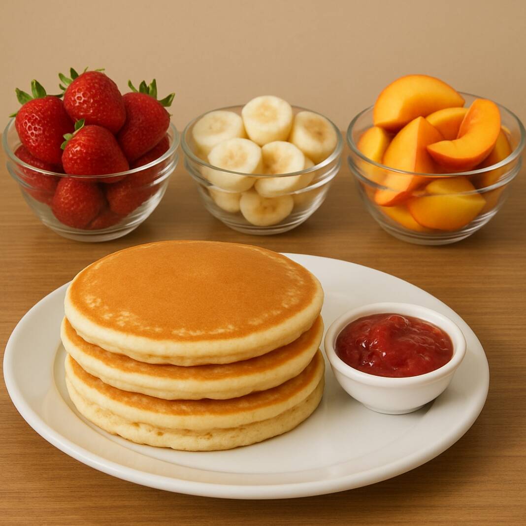 4 Hot cakes con Fruta