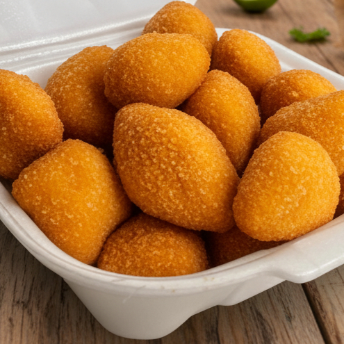 Combo com 25 mini salgados, preparados e fritos na hora, garantindo crocância por fora e recheio saboroso. Os sabores são à escolha no momento do pedido, podendo selecionar entre: Coxinha Risoles de carne Risoles de presunto e queijo Ideal para lanches, pequenas reuniões ou para compartilhar. Enviados quentinhos, bem embalados e prontos para consumo.