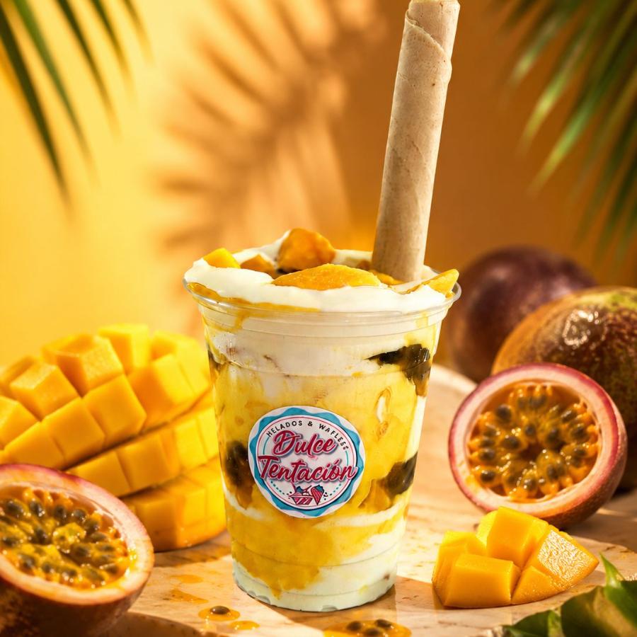 Maracumango con crema