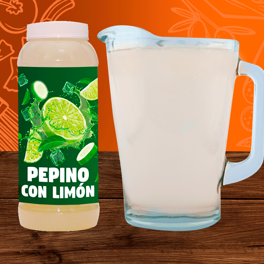 Agua de Pepino con Limón 1 L