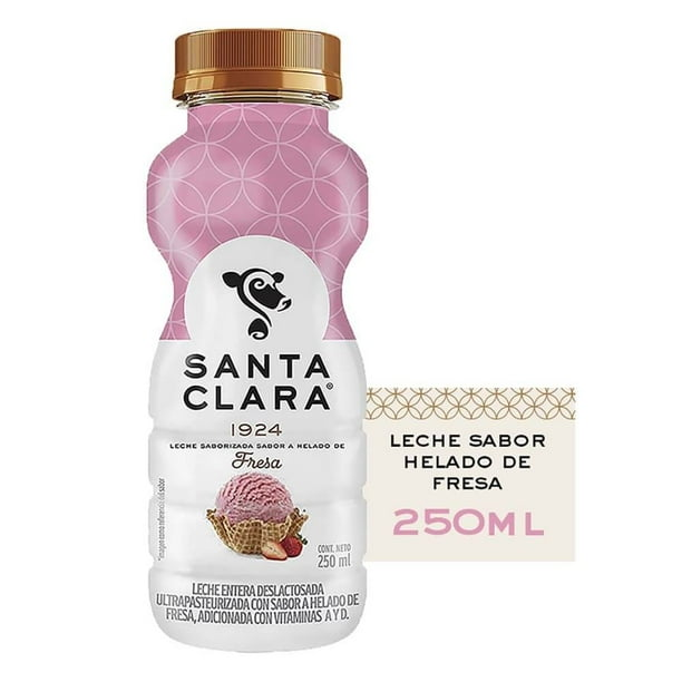 Leche Sabor Helado de Fresa Santa Clara 250