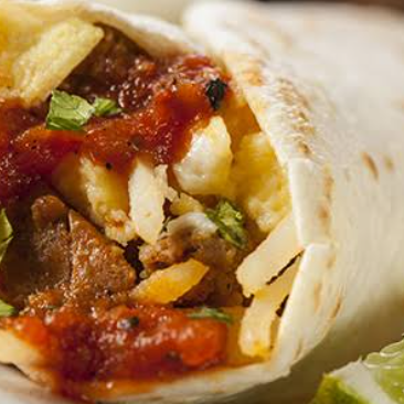 Burrito de Alambre Res con Chorizo