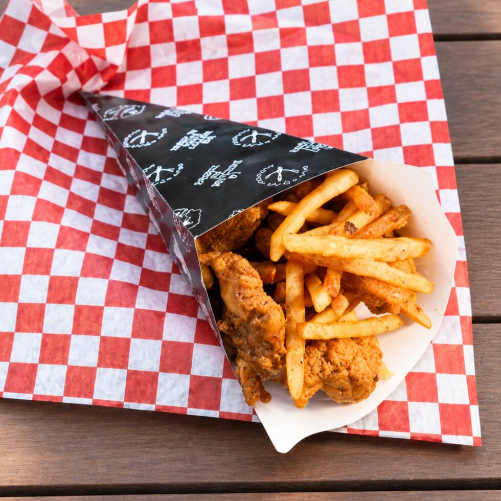 Cono Papas y Pollo