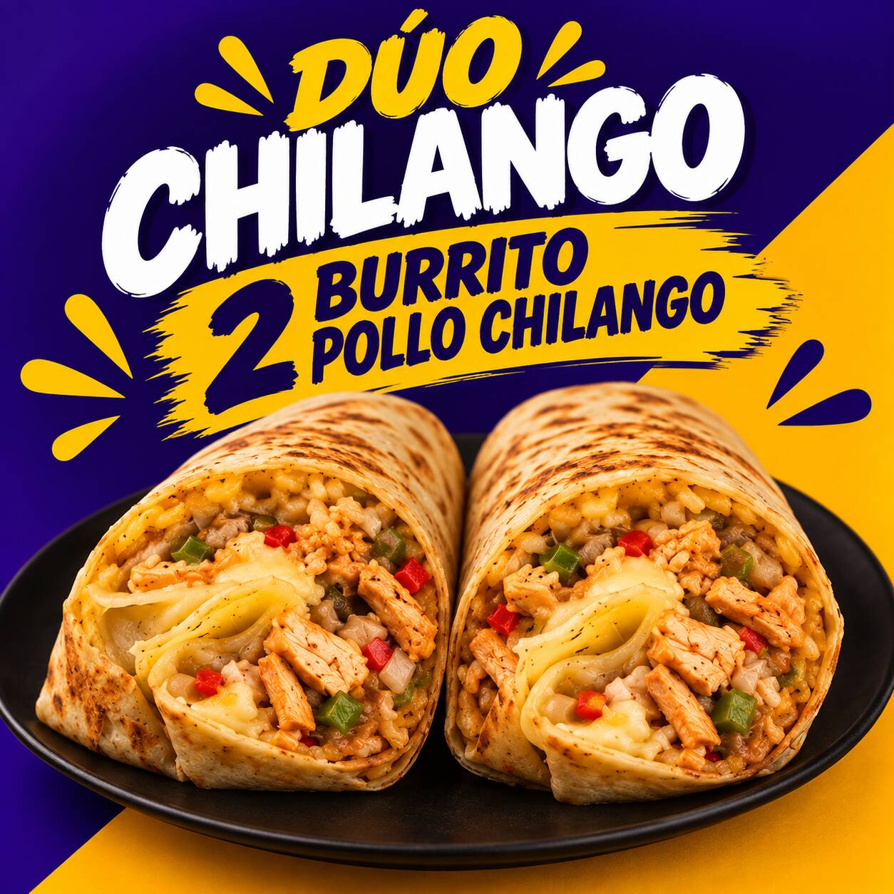 2 BURRITOS DE POLLO CHILANGO