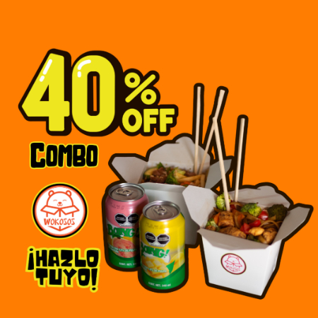 Combo 2 Woks de Pollo  + 2 Boing