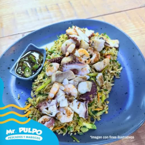 Arroz Frito con Mariscos