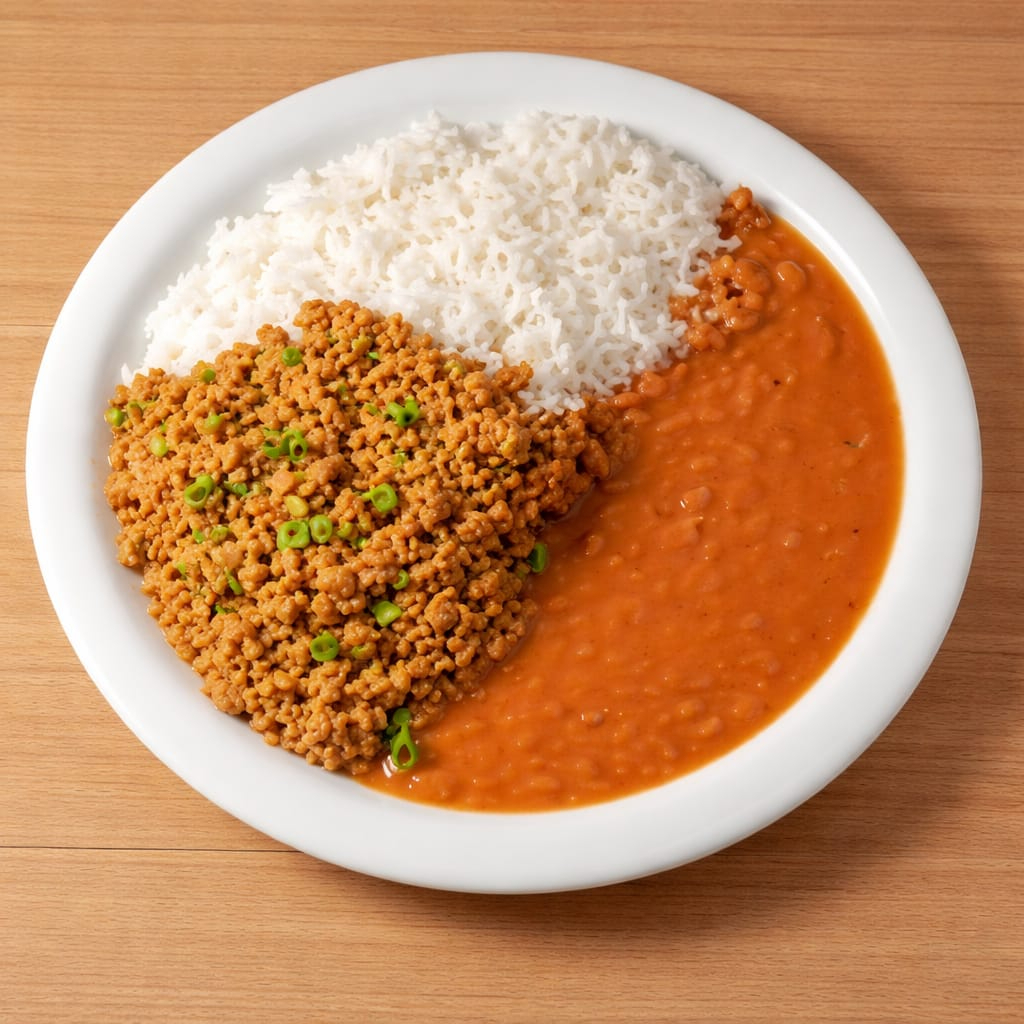 Esta refeição substanciosa vem acompanhada de arroz fresco e feijão caseiro, cozido lentamente para realçar o sabor. Este prato é a combinação perfeita de sabor e conforto que você procura para satisfazer seu apetite.