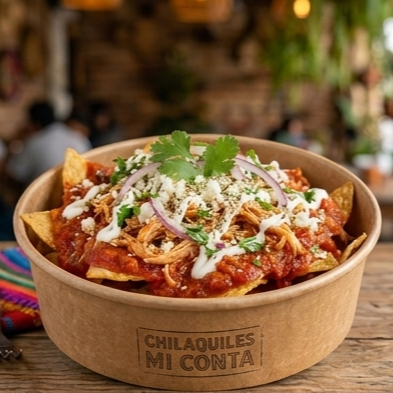 Chilaquiles con Pollo