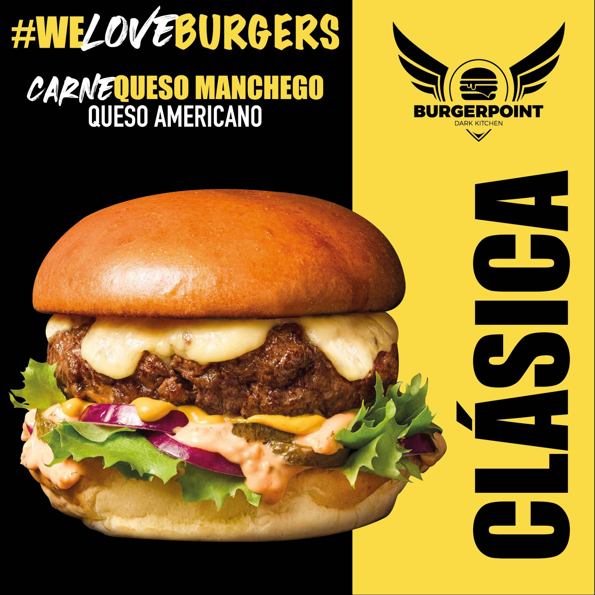 #Promo Hamburguesa Clásica + Papas