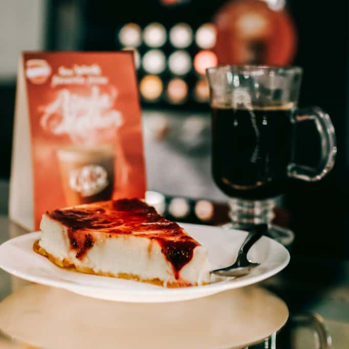 Deliciosa fatia de Cheesecake