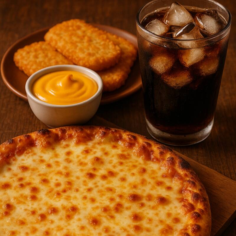 Combo Coca Cola Pizza de Queso + 2 Coca Cola (400)