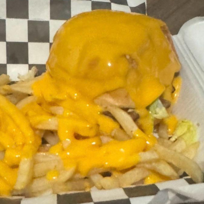 🍔 HAMBURGUESA Y PAPAS SUPER CHEESE