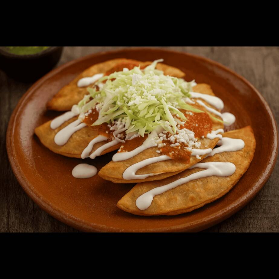 2 quesadillas de carne de res +2 de quesso