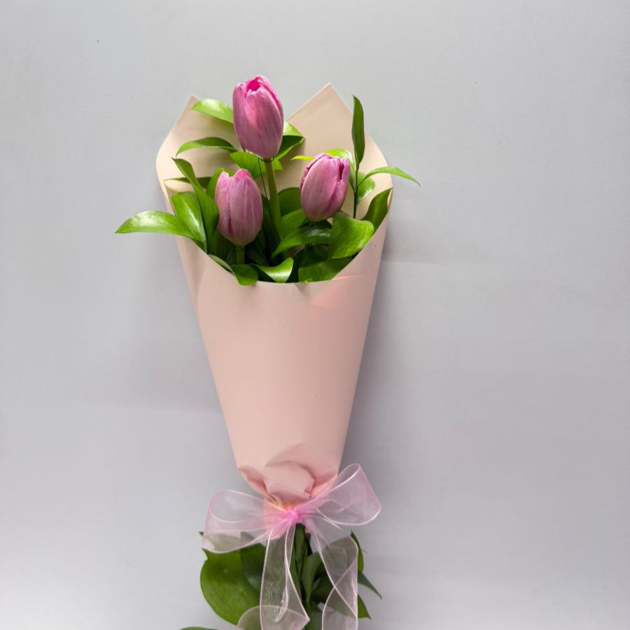 Ramo 3 tulipanes rosa