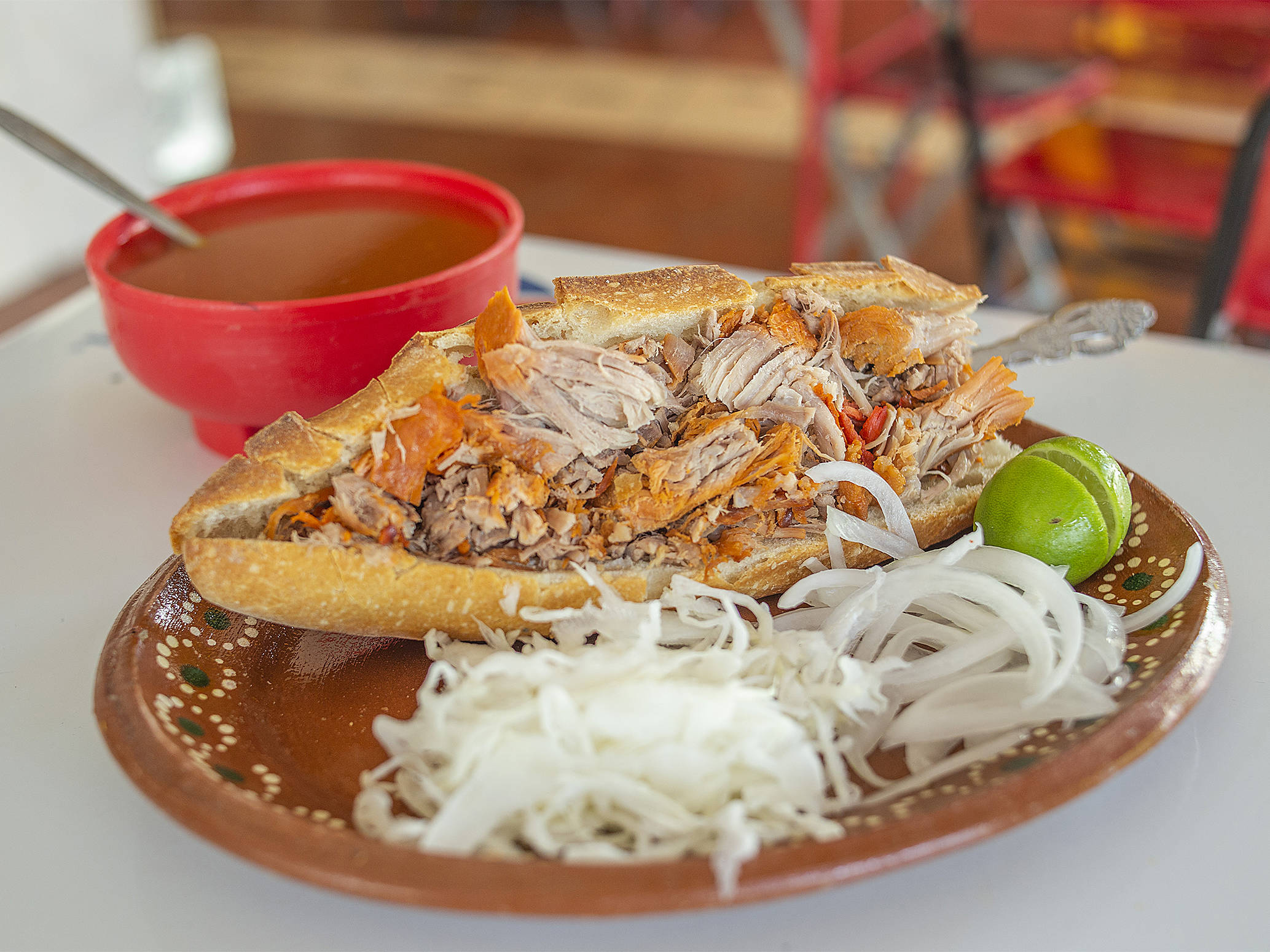 Torta Ahogada de Carnitas