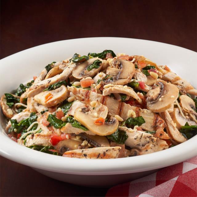 CAPELLINI CON POLLO E SPINACI (ABBONDANZA)
