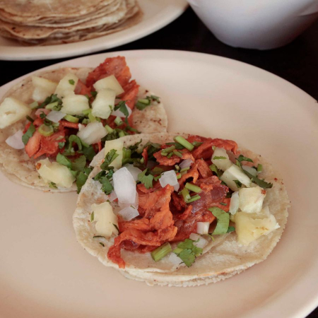 Taco Pastor en Harina