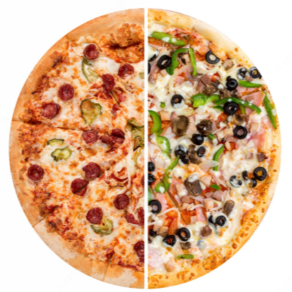 Pizza por Mitades