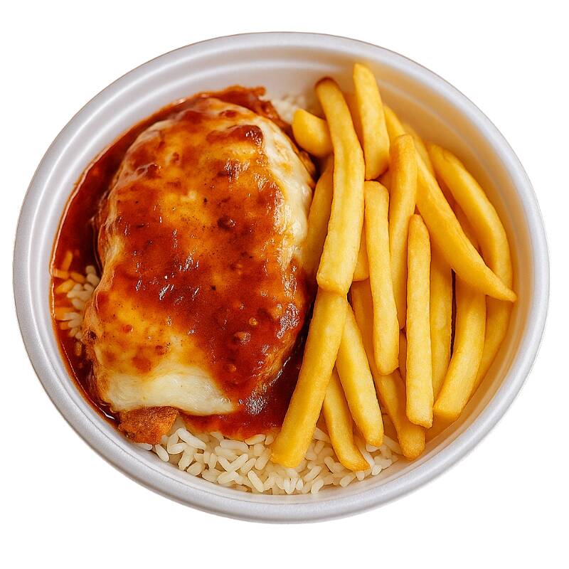 Acompanha arroz branco