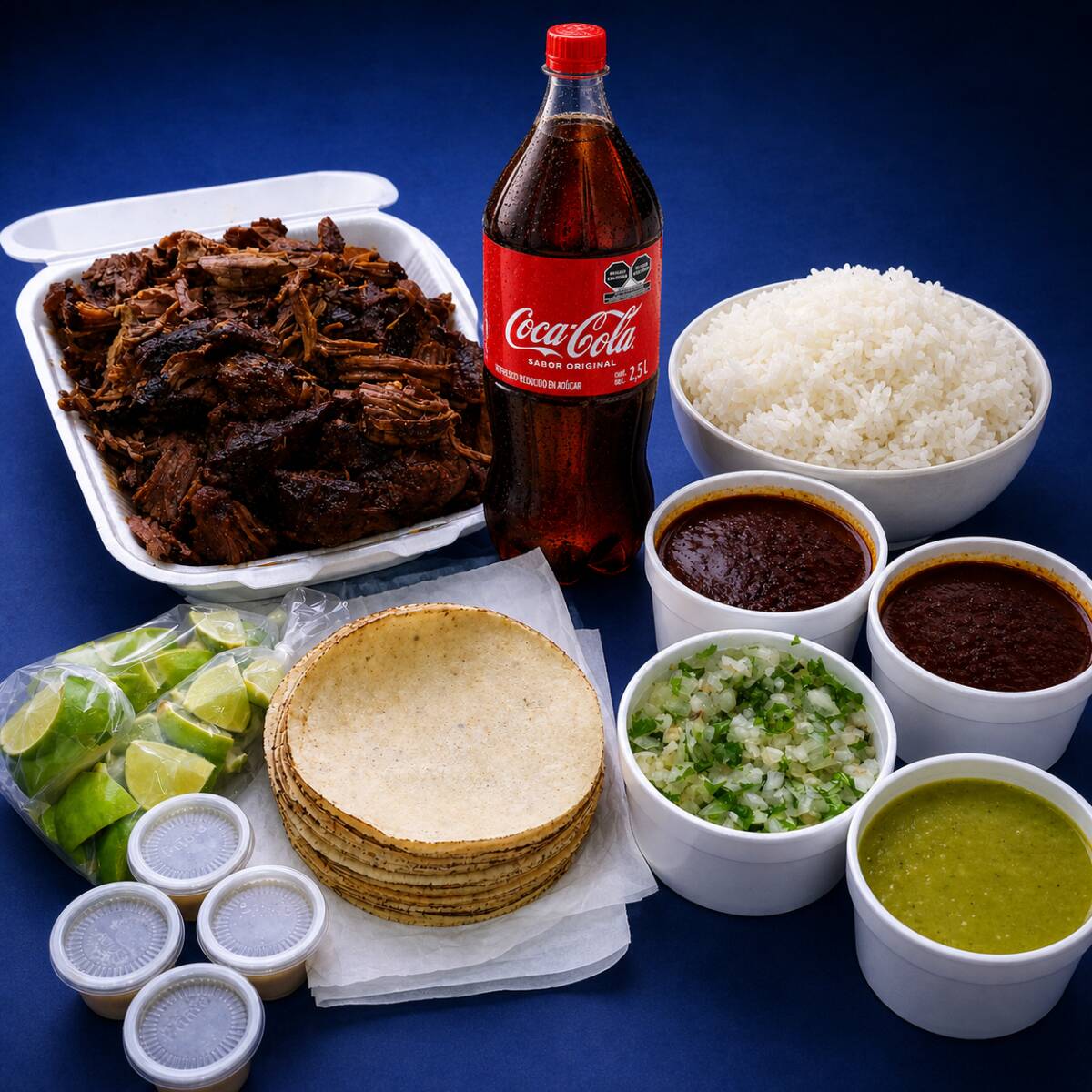 COMBO Familiar (Carne, Arroz, Refresco, Tortillas)