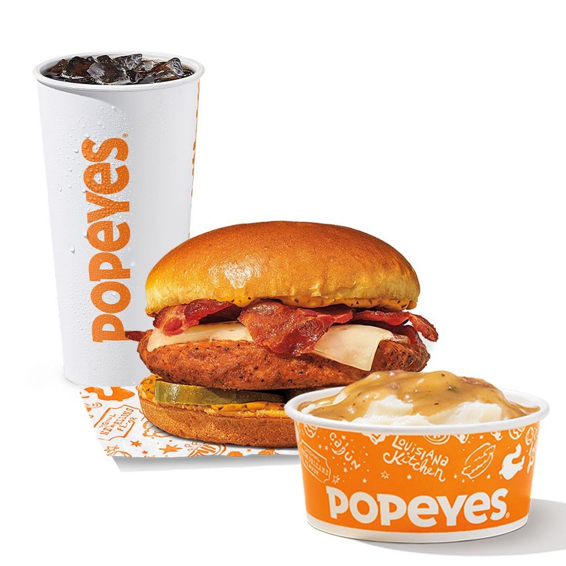 Combo Blackened Bacon&Cheese Chicken Sandwich