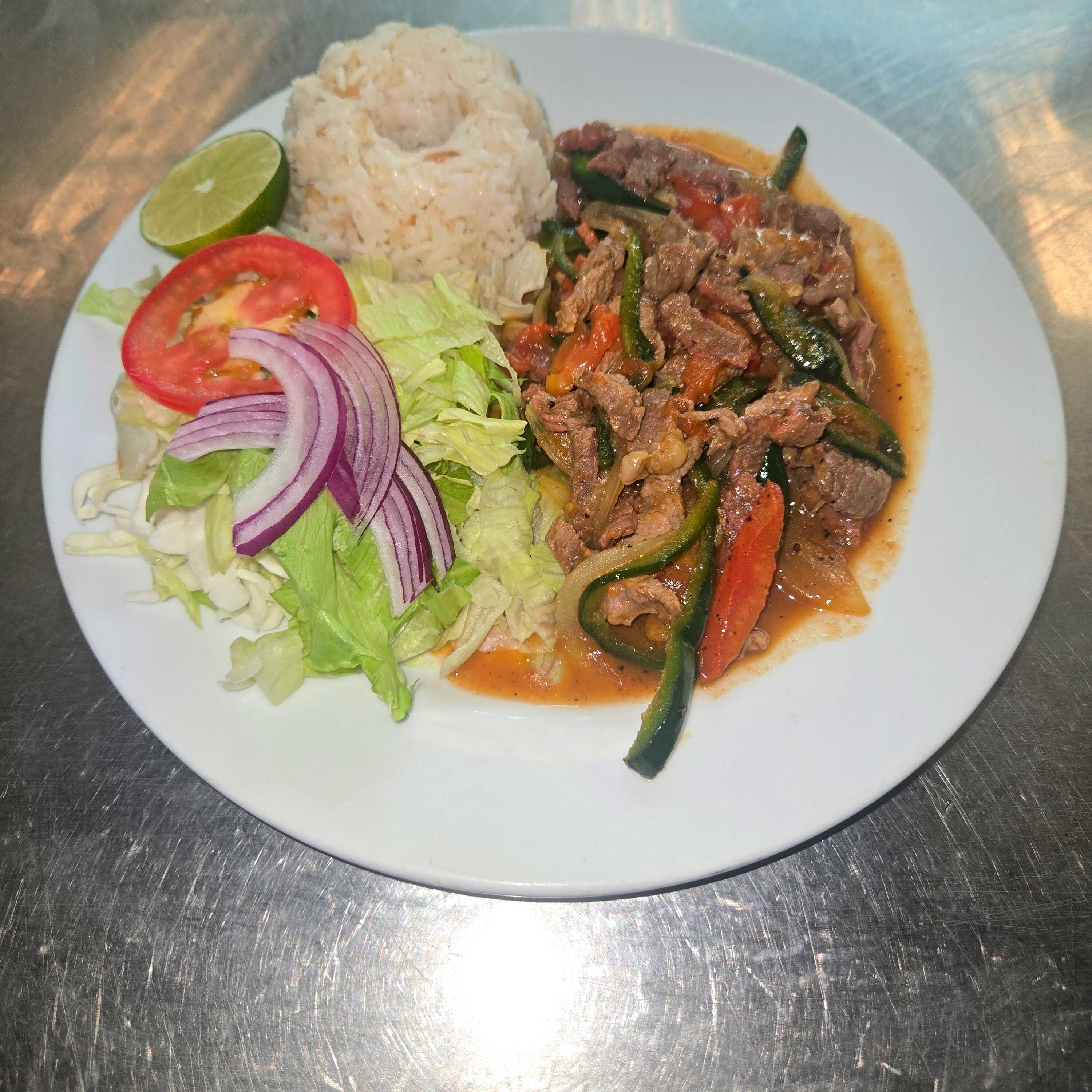 Bisteck a la Mexicana de Res