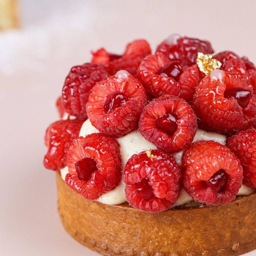 Tarta de Frambuesas y Pistache