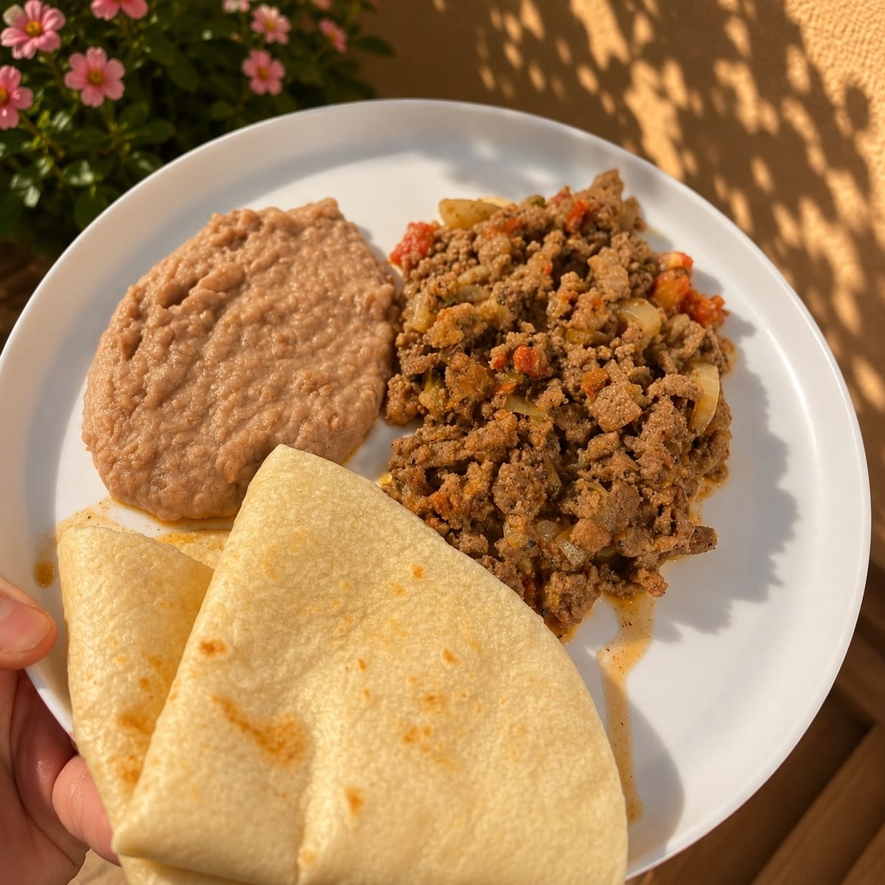 Bistec con Frijol