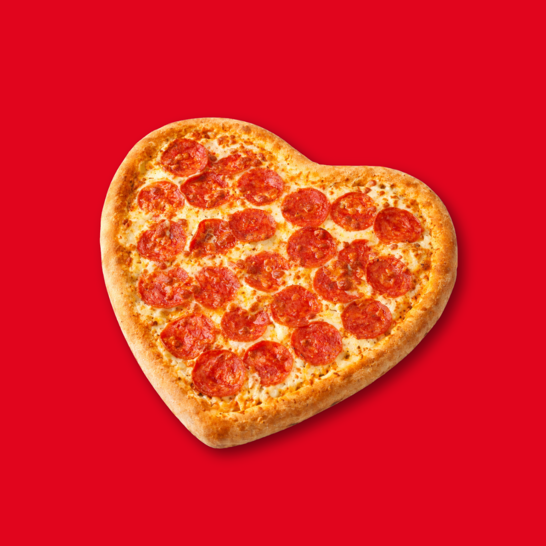 Pizza Corazón 1 Ingrediente Grande