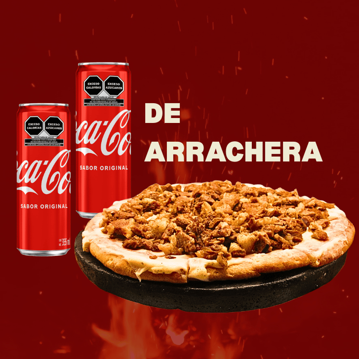 Combo Pizza de Arrachera con Refresco