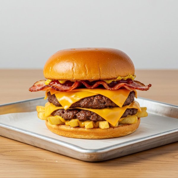 Bacon & Fries Burger