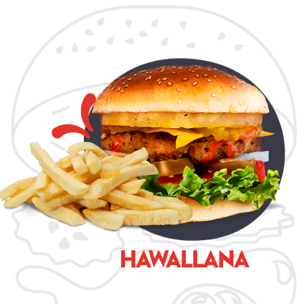 Hamburguesa Hawaiana